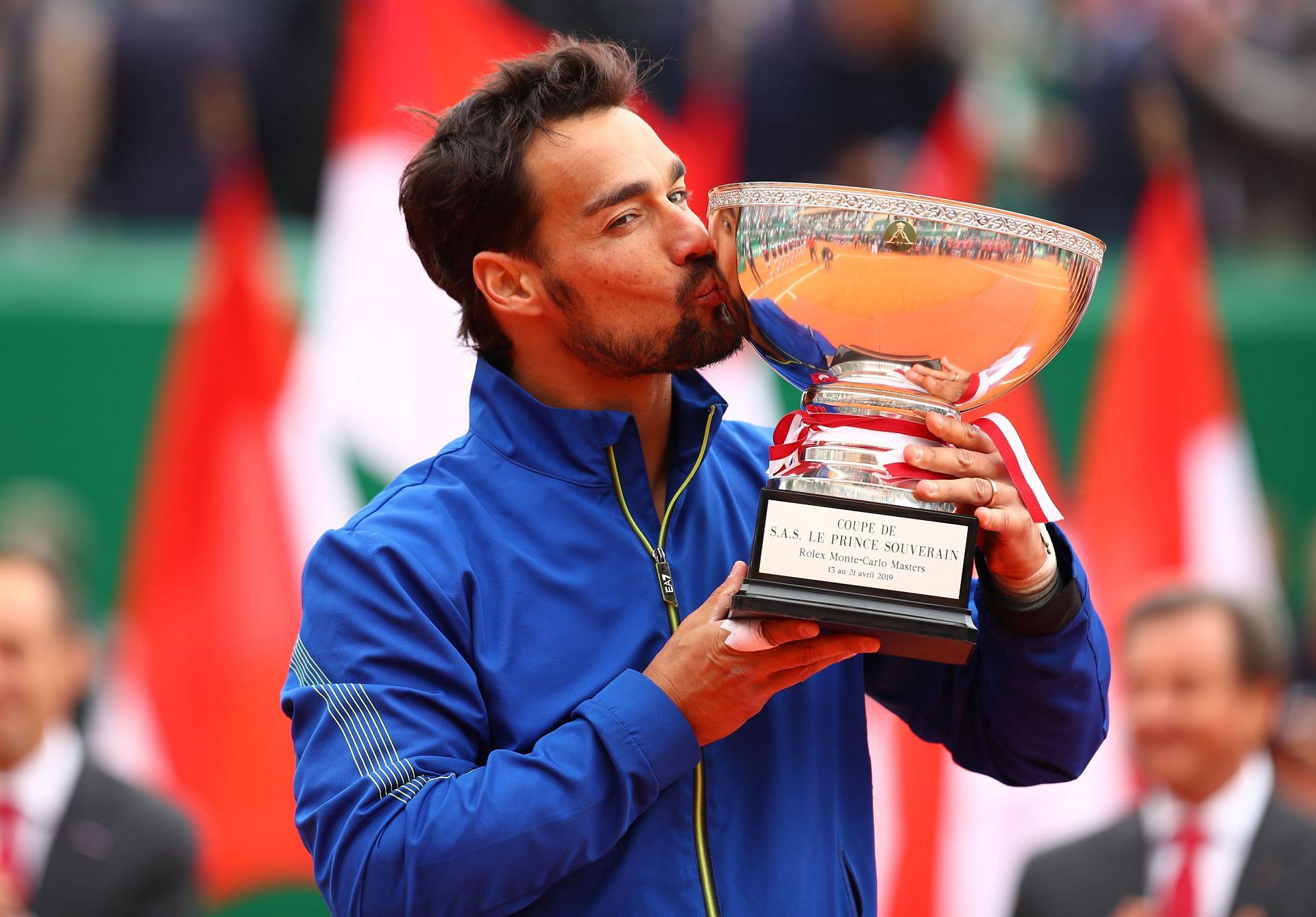 Fabio Fognini at Monte-Carlo Country Club on April 21, 2019 - Source: Getty